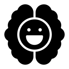 brain glyph icon