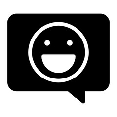 chat glyph icon