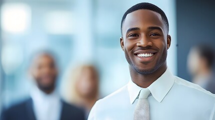 Energetic and Ambitious Businessman Displaying a Positive and Motivated Demeanor in a Professional Corporate Setting,Showcasing Qualities Essential for Success and Leadership.