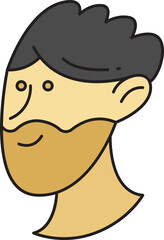 Beard Man Face Avatar