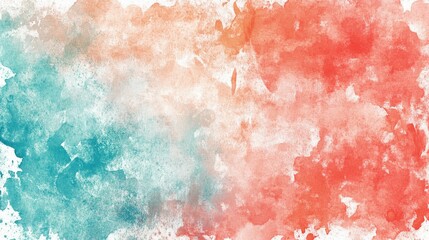 Obraz premium Abstract Watercolor Background in Red and Blue Tones