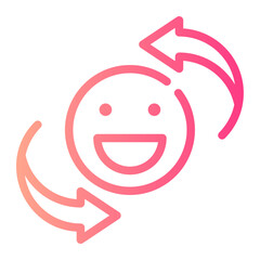 circular arrow gradient icon