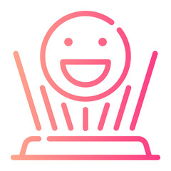 hologram gradient icon