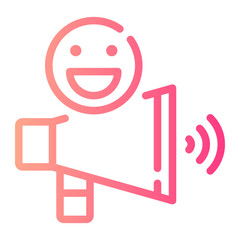 megaphone gradient icon