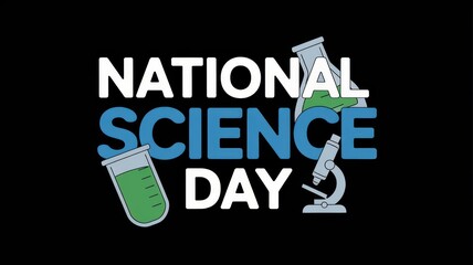 National Science day template banner poster background, Happy world science fiction day celebration 