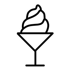 Ice Cream Line Art