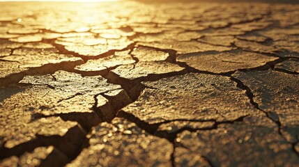 Arid Consequences: Capturing the Devastating Effects of Water Mismanagement on Drought-Stricken Land with Ultra-Detailed, Cinematic Light