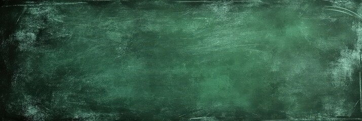 Obraz premium Green Chalkboard Background for Educational Use