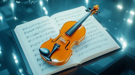 Naklejka premium violin,generated ai