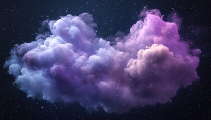 Obraz premium Harmonious nebula cloud patterns swirling in vivid abstract formation