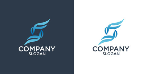 collection of letter s abstract monogram logo design vector