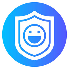 Obraz premium shield gradient icon