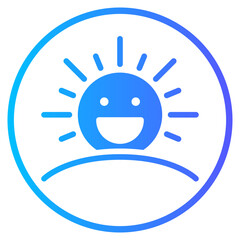 sunrise gradient icon