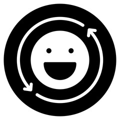 circular arrow glyph icon