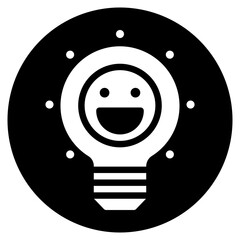 light bulb glyph icon