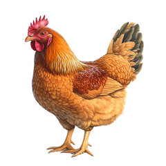 Fototapeta premium hen and chicken