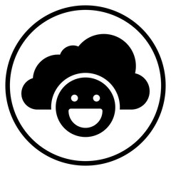 cloud glyph icon