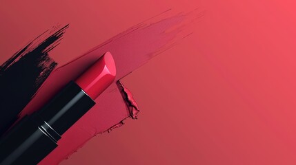 Make up lipstick mock up cosmetics wallpaper background