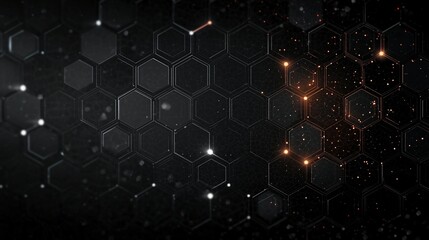 A sleek black hexagonal pattern with a dark gradient fade on the edges, ideal for gaming industry visuals or web banner designs.