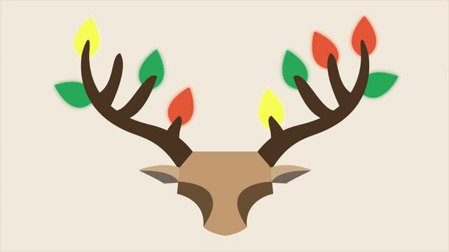 A Flat Style Deer, Sleek and Simple
