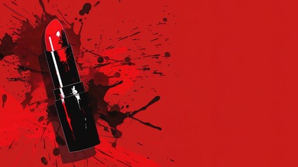 Make up lipstick mock up cosmetics wallpaper background