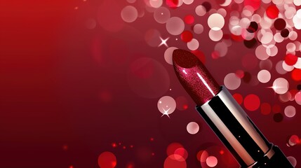 Make up lipstick mock up cosmetics wallpaper background
