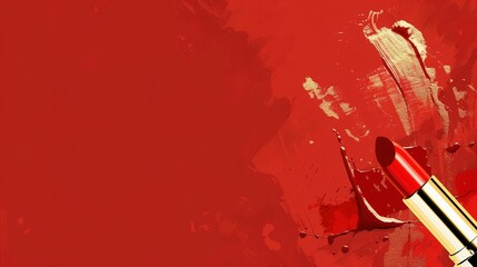 Make up lipstick mock up cosmetics wallpaper background