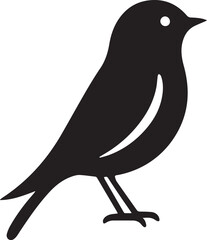 vector silhouette bird art work black and white