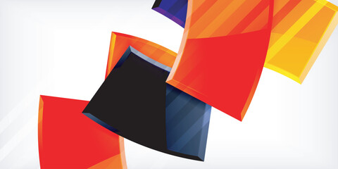 Vector abstract color geometric shapes. Illustration For Wallpaper, Banner, Background, Card, Book Illustration, landing page