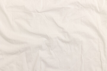 Texture of crumpled white fabric