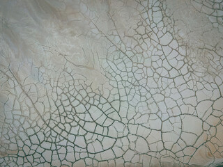 Ariel view of dried mud