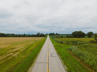 A long line of conveyors where the crush is rocked and sorted to various massive piles.