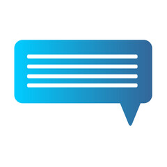 blue chat icon