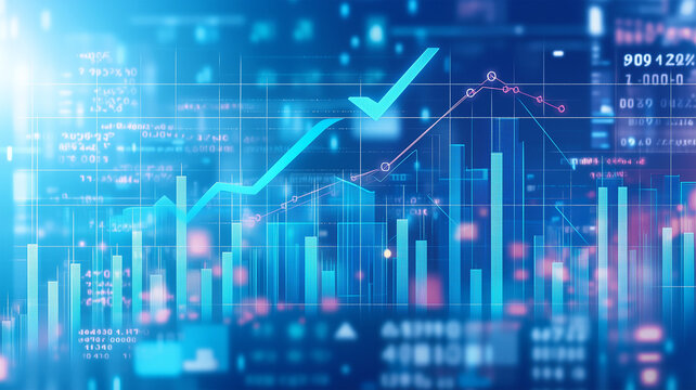 上昇する株価チャート