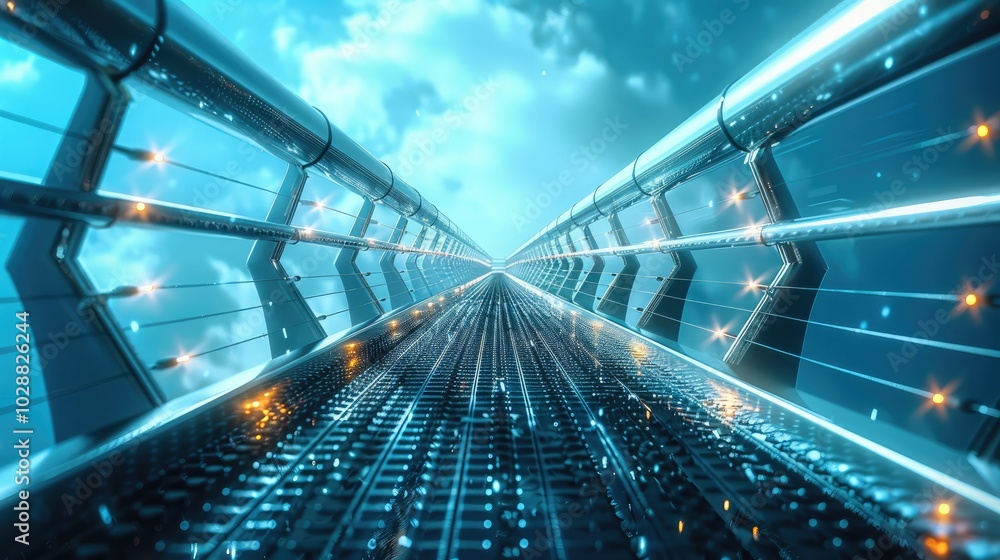 Poster a bridge between two blockchains.