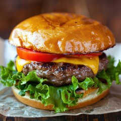 fresh juicy burger