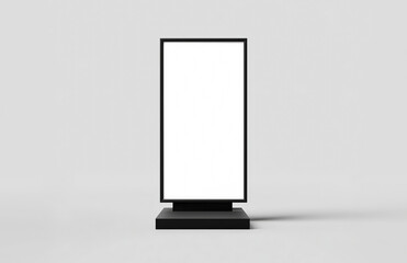 Mockup poster city box. Template poster advertising citylight. City format board, urban style, billboard in city. Mockup poster, city light box, street billboard, citylight. Realistic style photo