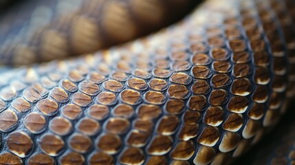 Fototapeta premium Close-up of a Snake's Scaly Skin Texture