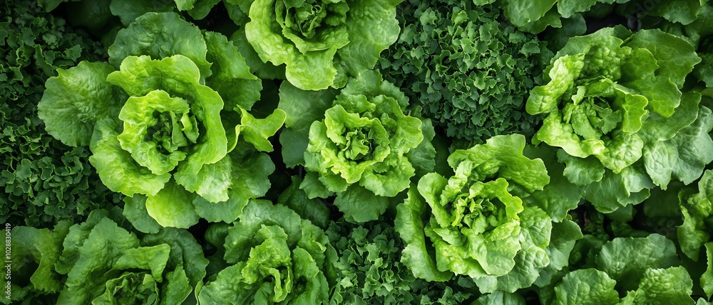 Poster sustainable vertical hydroponic system flourishing with green lettuce, representing the future of mo