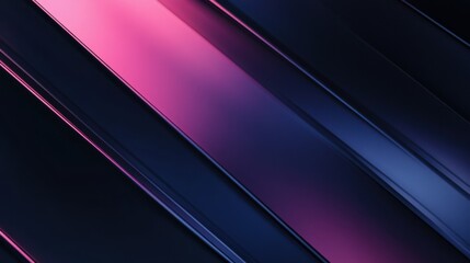 Obraz premium An artistic representation of soft pink and navy blue light patterns in a gentle gradient, juxtaposed against a dark, sleek metal texture, creating a visually striking diagonal background.