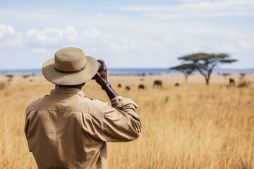 Adventurous safari journey: exploring the african plains with a camera