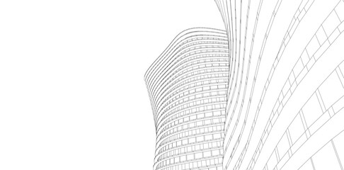 Abstract architecture vector illustration