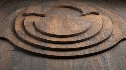 Wooden Circles Pattern