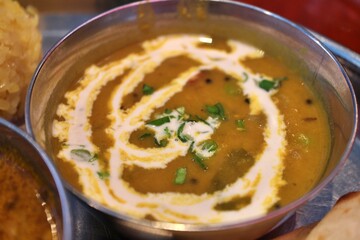 Indian cuisine: dal (lentil) curry