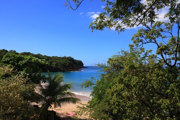 Deshaies beach in Guadeloupe