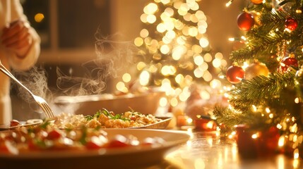 Festive Christmas Cooking Class: Traditional Dishes, Laughter, and Joy | Ultra-Detailed, Cinematic Light