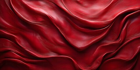 Fototapeta premium Leather texture: Elegant folds and shading A representation of high quality leather with visible wrinkles and shading that highlight the softness and structure of the material.
