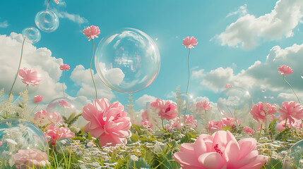 cyber glass flower