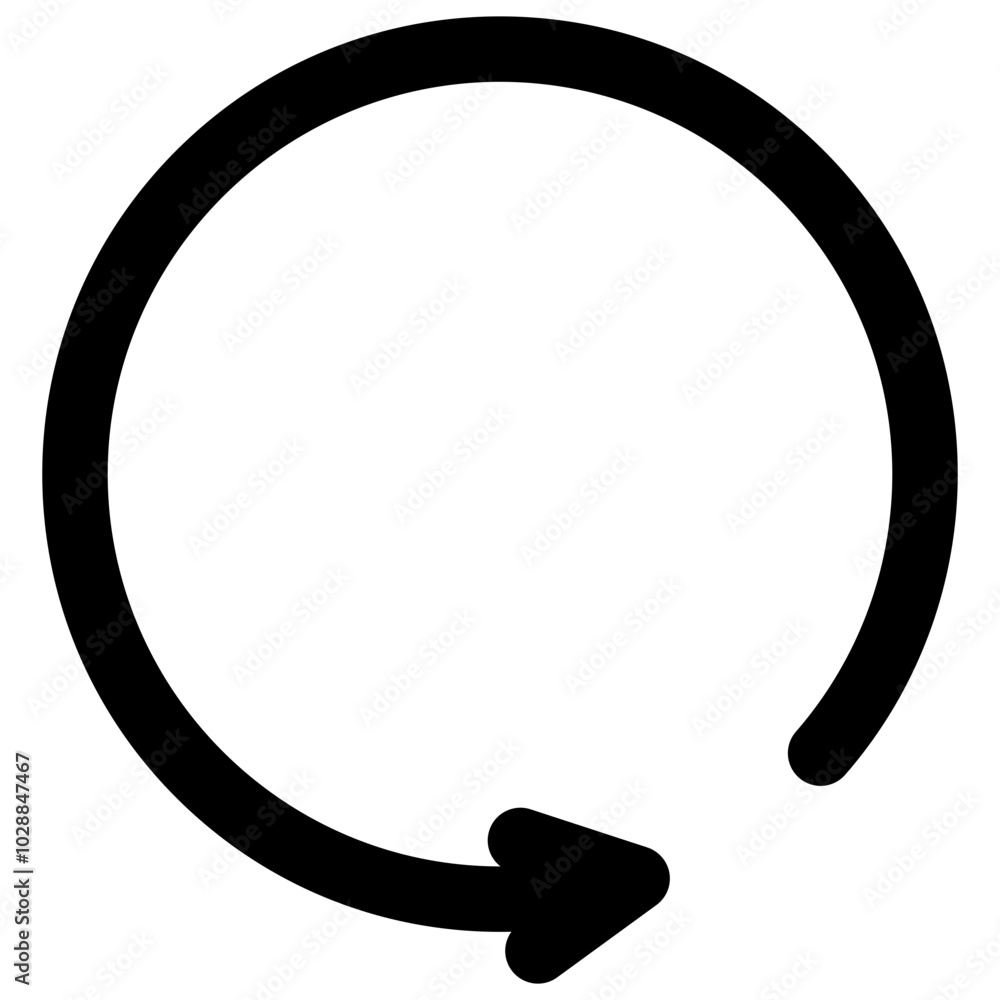 Poster rotation arrow icon vector image. can be used for augmented reality.