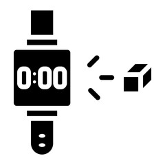 Holo Smart Watch icon vector image. Can be used for Augmented Reality.